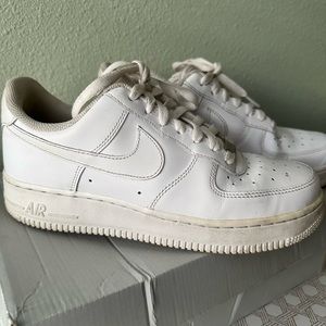 Nike Air Force 1 White Athletic Shoes
